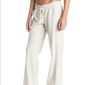 Roxy Oceanside Women cream Pant, size M.